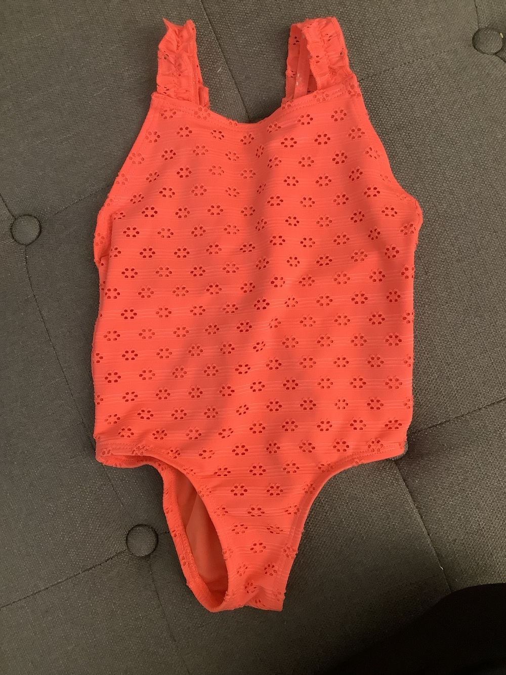 Old navy 3T toddler girls one piece bathing suit orange coral